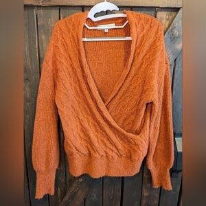 Absolutely Famous dark orange sweater